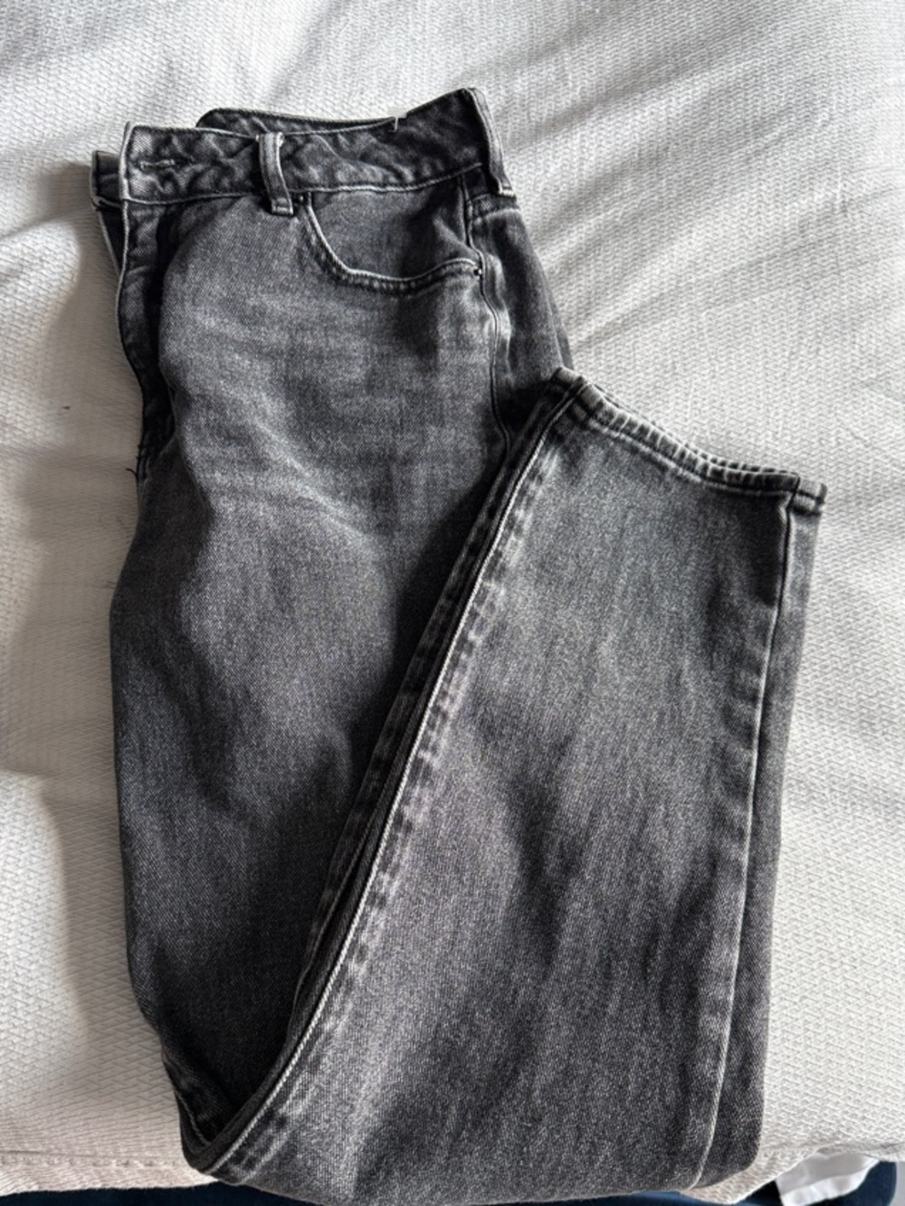 PacSun Women's High Rise Washed Black Straight Jeans